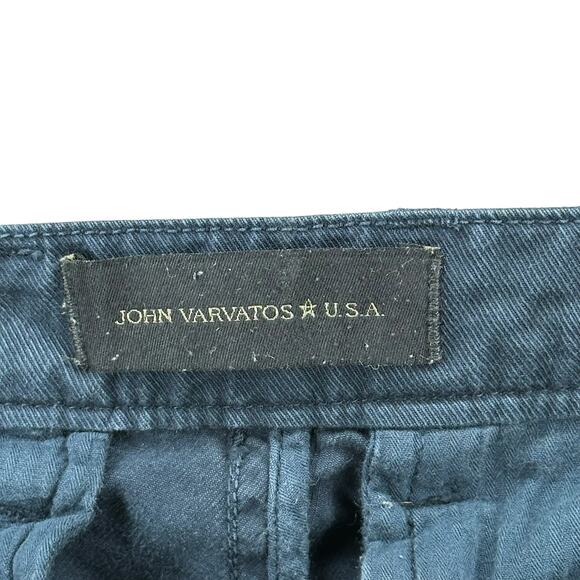 JOHN VARVATOS Star USA Blue Cotton Shorts Men's Size 31 Navy Summer Robbie - Picture 3 of 6